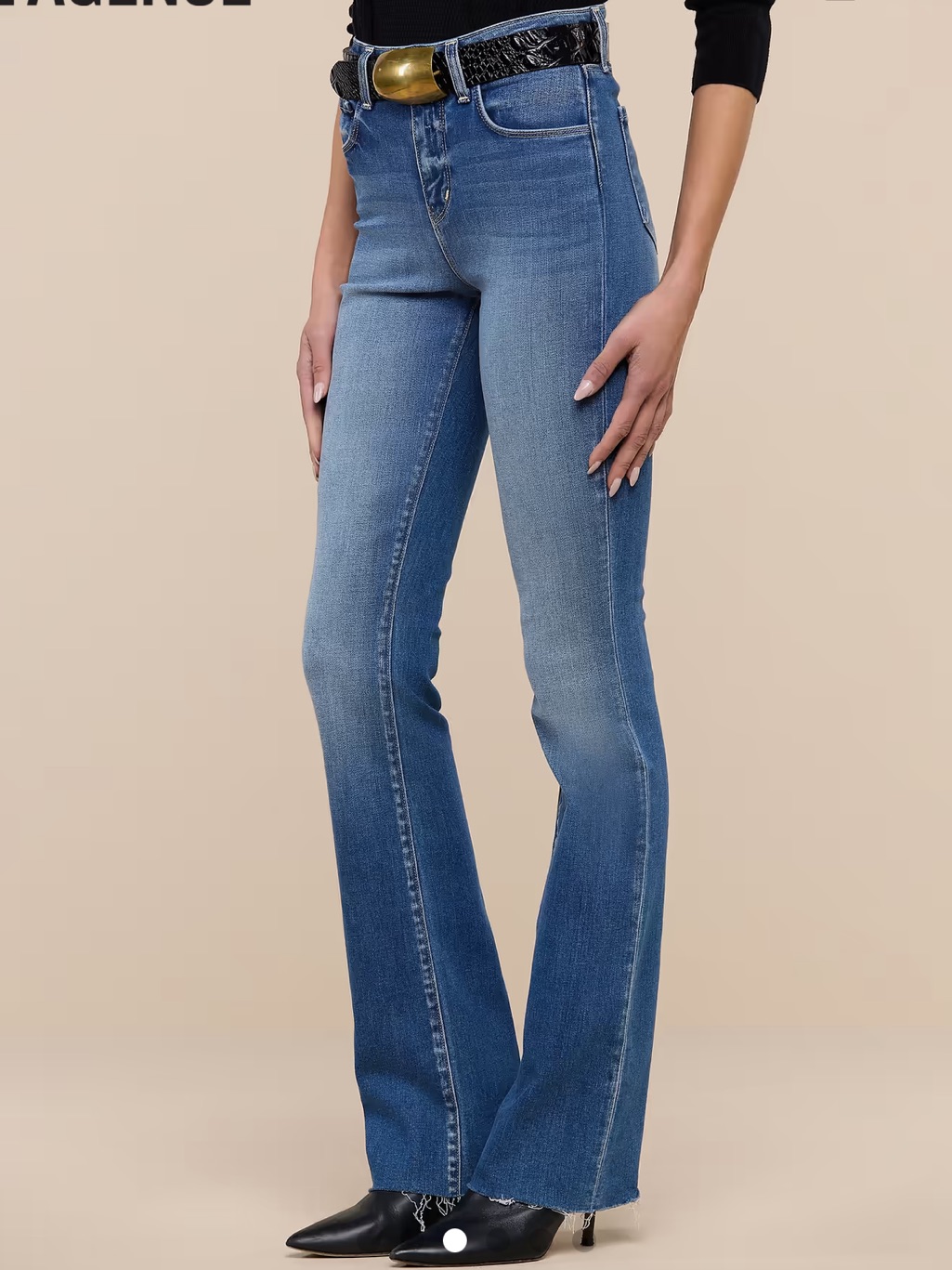 L'agence Ruth Straight-Leg Jeans Nwt